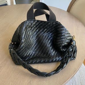 Clare V Black Woven Bateau EUC/Like-New